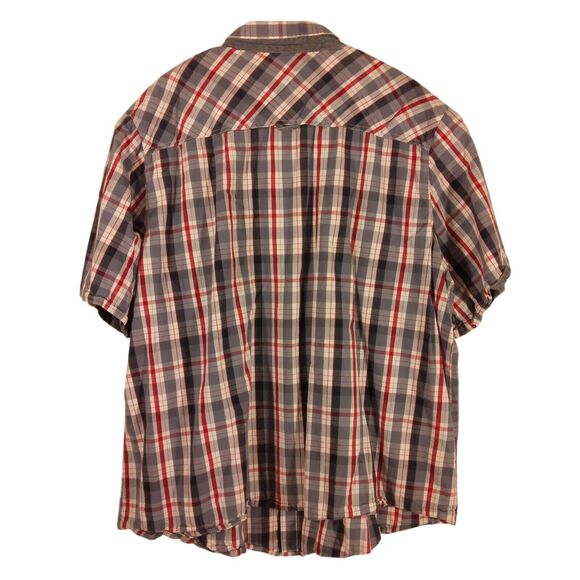 Legend One shirt mens 3XL XXXL plaid multicolor short sleeve button cotton - Picture 2 of 7
